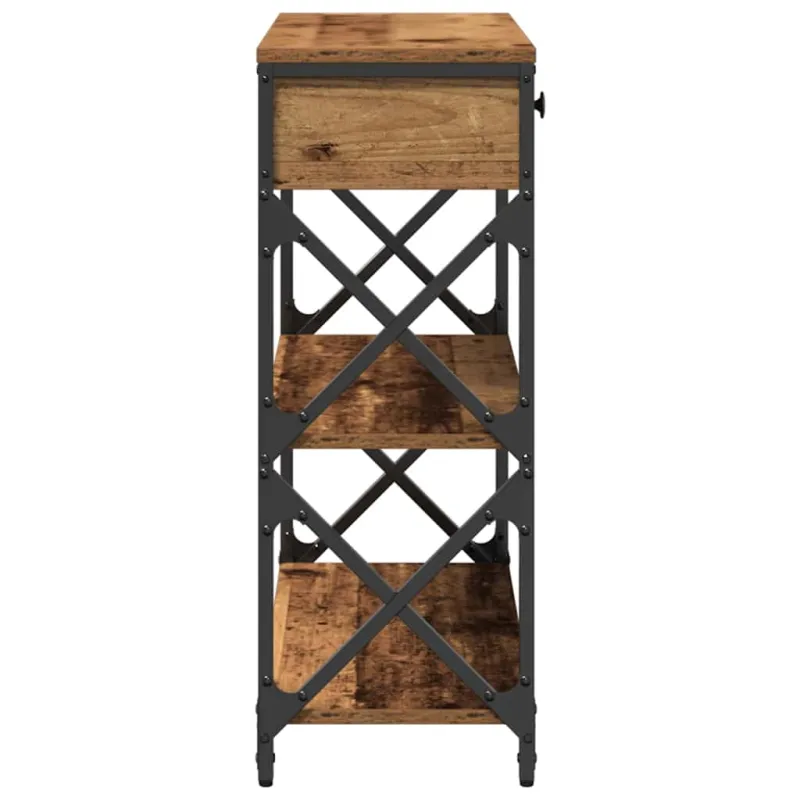 Konsolės stalas su stalčių Sena mediena 75 x 28 x 75 cm