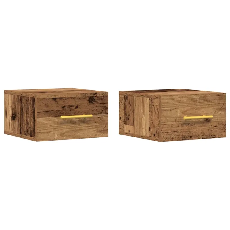 Šalia lovos spintelė 2 pcs Senas medis 35 x 35 x 20 cm