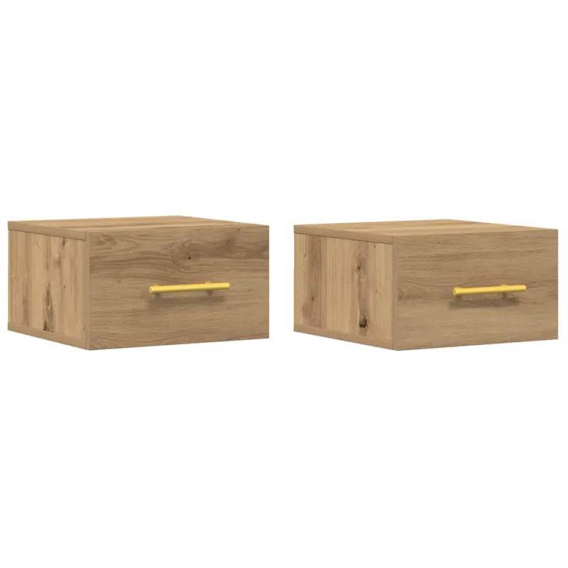 Šalia lovos spintelė 2 pcs Amatininkų ąžuolas 35 x 35 x 20 cm