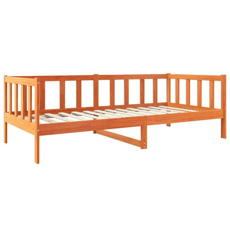 Lovos rėmas Vaško ruda 90 x 190 cm Kietos pušies mediena