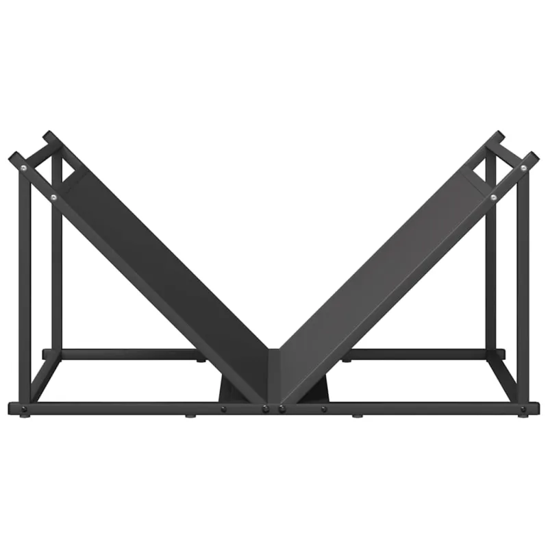 Stovas malkoms, juodos, 70x43x34,5 cm, šaltai valcuotas plienas
