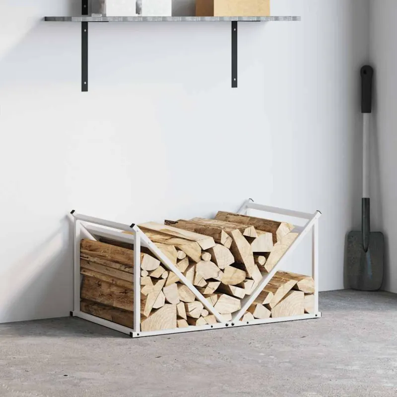 Stovas malkoms, balta, 70x43x34,5 cm, šaltai valcuotas plienas
