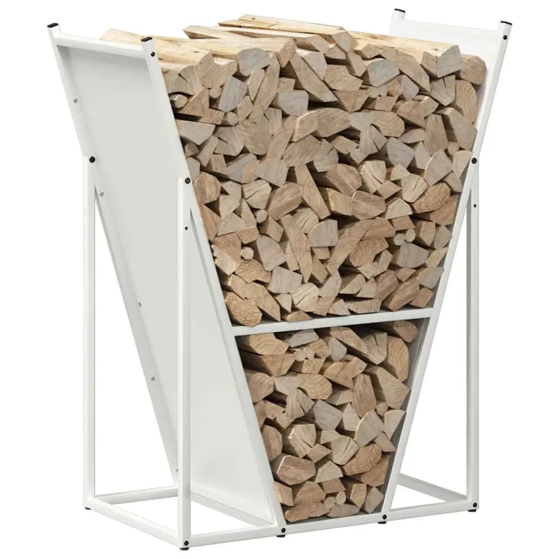 Stovas malkoms, balta, 69,5x35x81 cm, šaltai valcuotas plienas