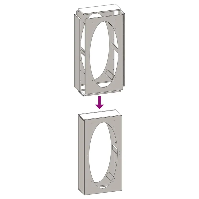 Stovas malkoms, juodos, 50x23x100 cm, šaltai valcuotas plienas