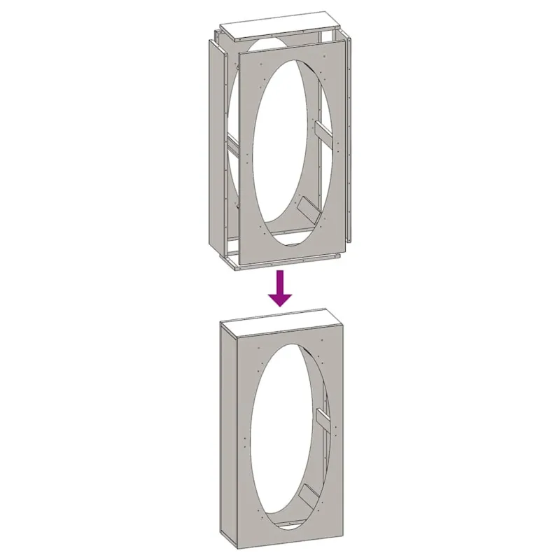 Stovas malkoms, balta, 50x23x100 cm, šaltai valcuotas plienas
