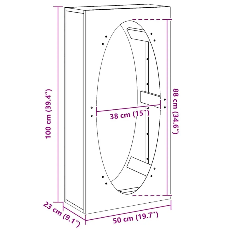 Stovas malkoms, 50x23x100 cm, šaltai valcuotas plienas
