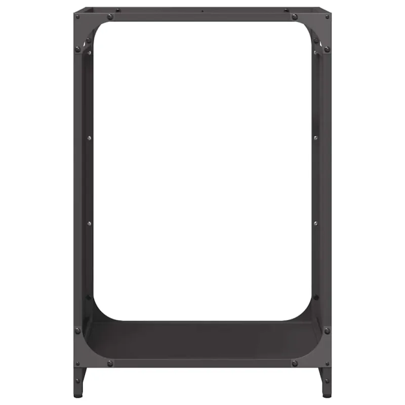 Stovas malkoms, juodos, 44x28x65 cm, šaltai valcuotas plienas