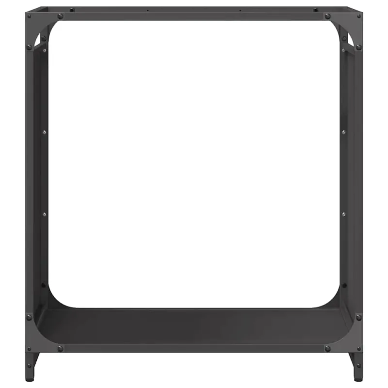 Stovas malkoms, juodos, 60x28x65 cm, šaltai valcuotas plienas