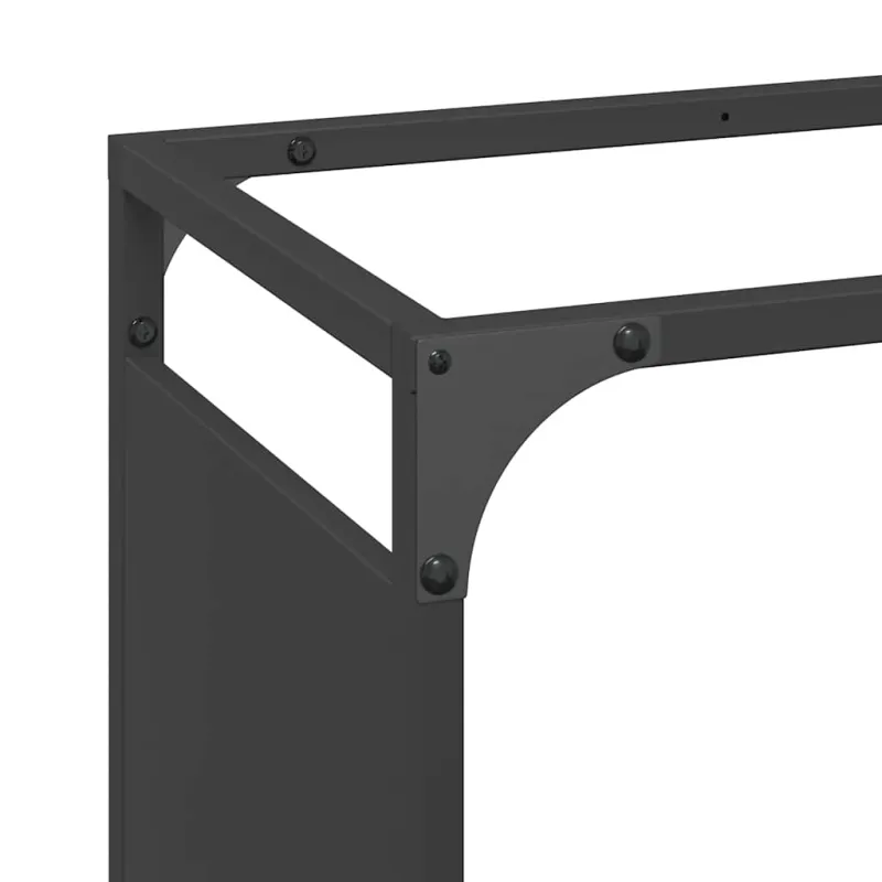 Stovas malkoms, juodos, 90x28x65 cm, šaltai valcuotas plienas