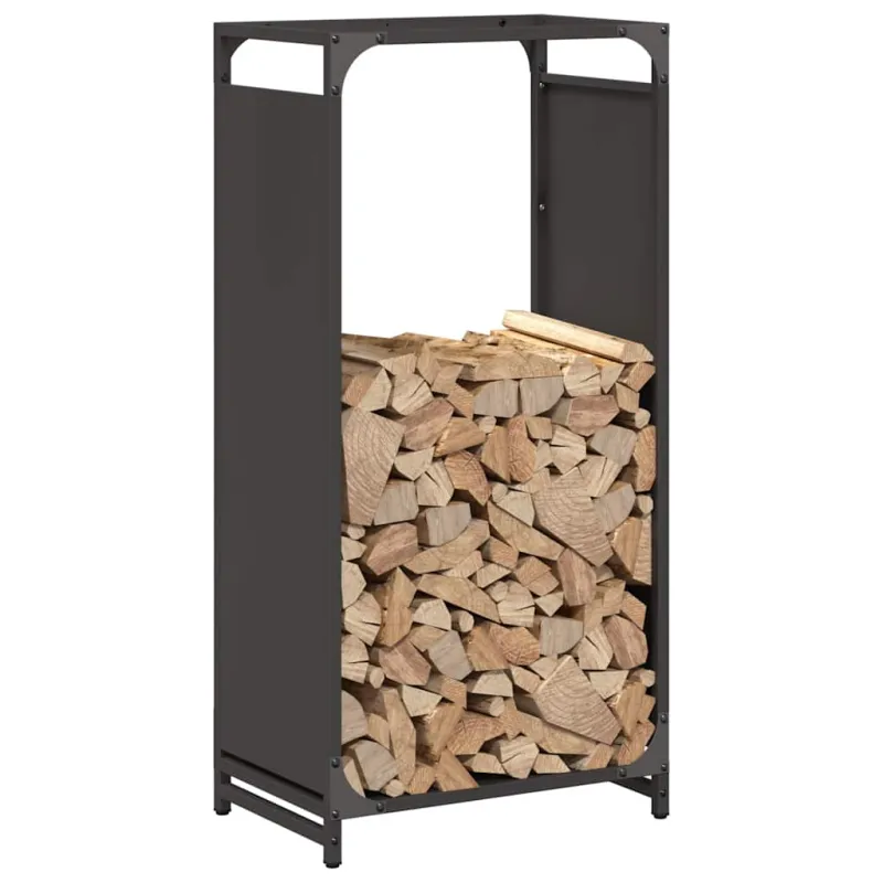 Stovas malkoms, juodos, 44x28x90 cm, šaltai valcuotas plienas
