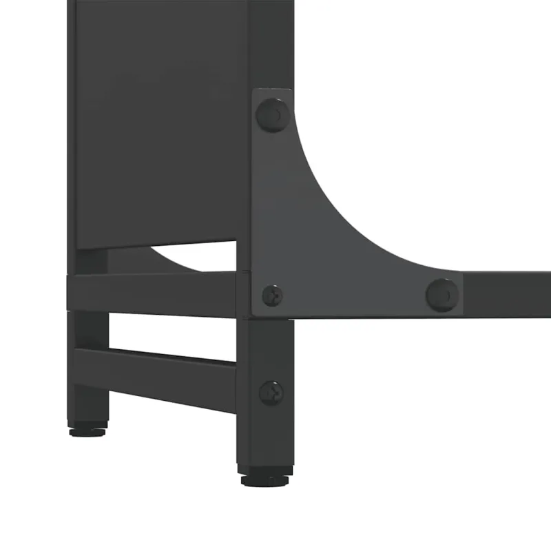 Stovas malkoms, juodos, 44x28x90 cm, šaltai valcuotas plienas