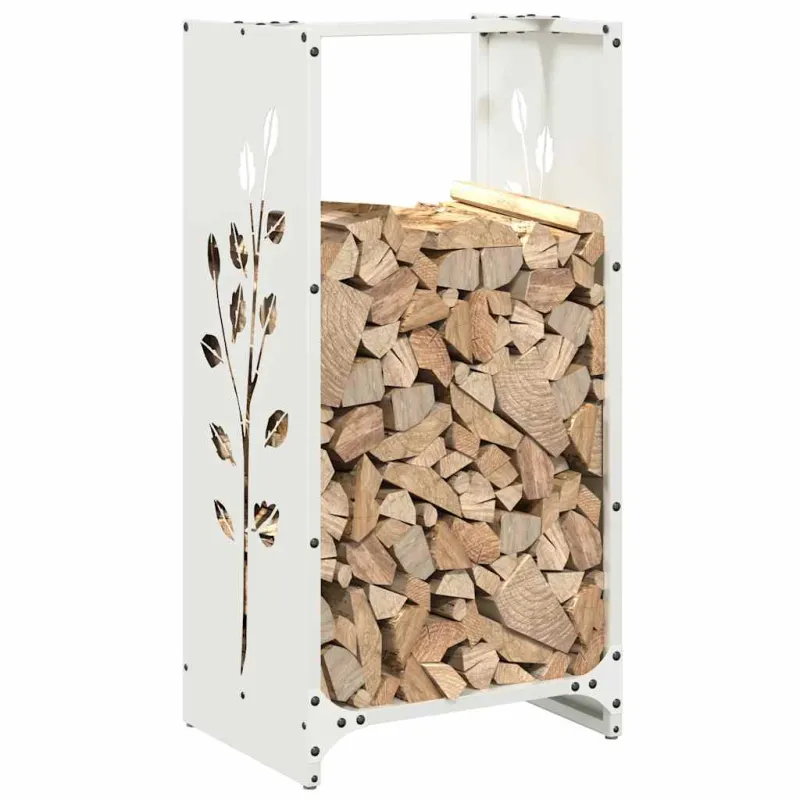 Stovas malkoms, balta, 40x30x80 cm, šaltai valcuotas plienas