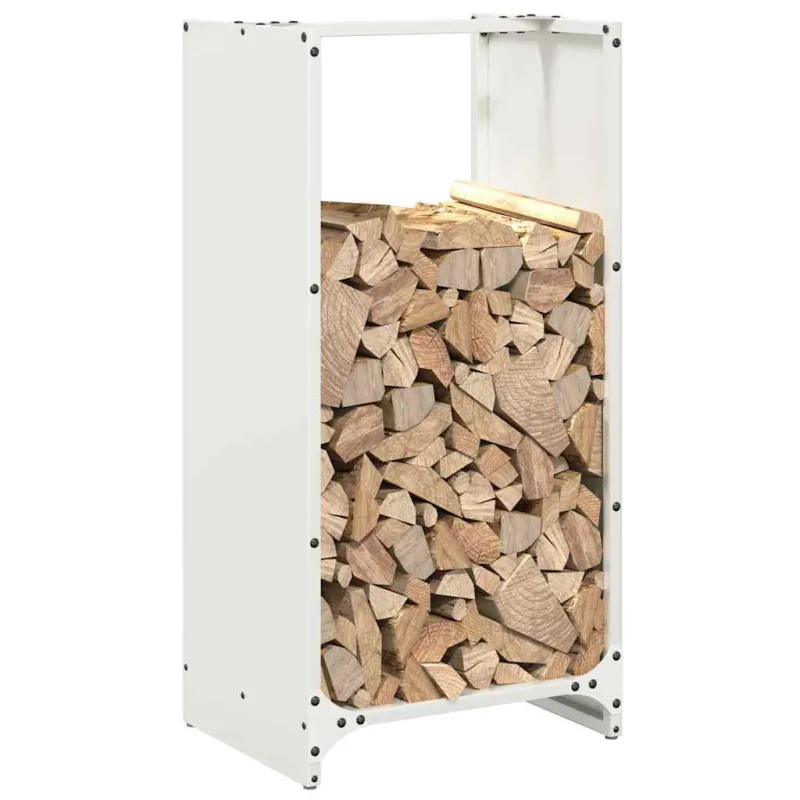 Stovas malkoms, balta, 40x30x80 cm, šaltai valcuotas plienas