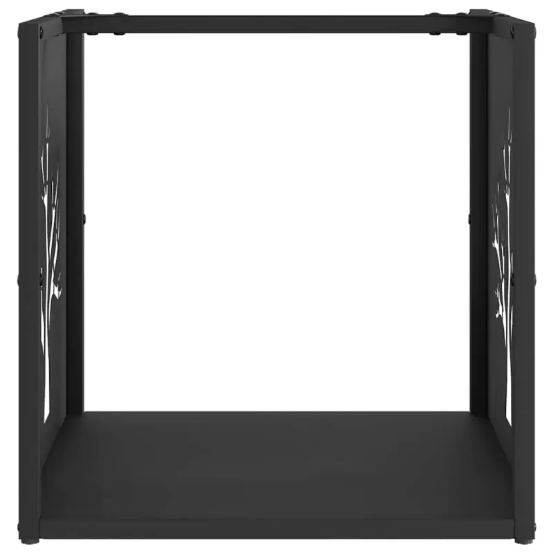 Stovas malkoms, juodos, 40x40x40 cm, šaltai valcuotas plienas