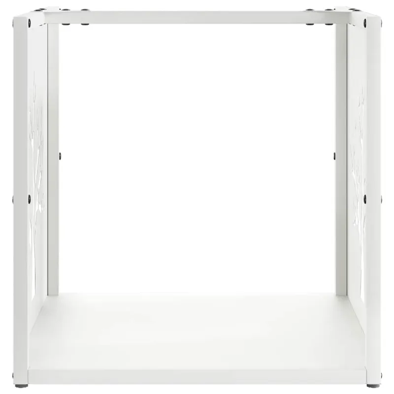 Stovas malkoms, balta, 40x40x40 cm, šaltai valcuotas plienas