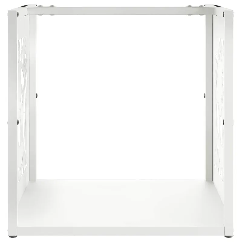 Stovas malkoms, balta, 40x40x40 cm, šaltai valcuotas plienas