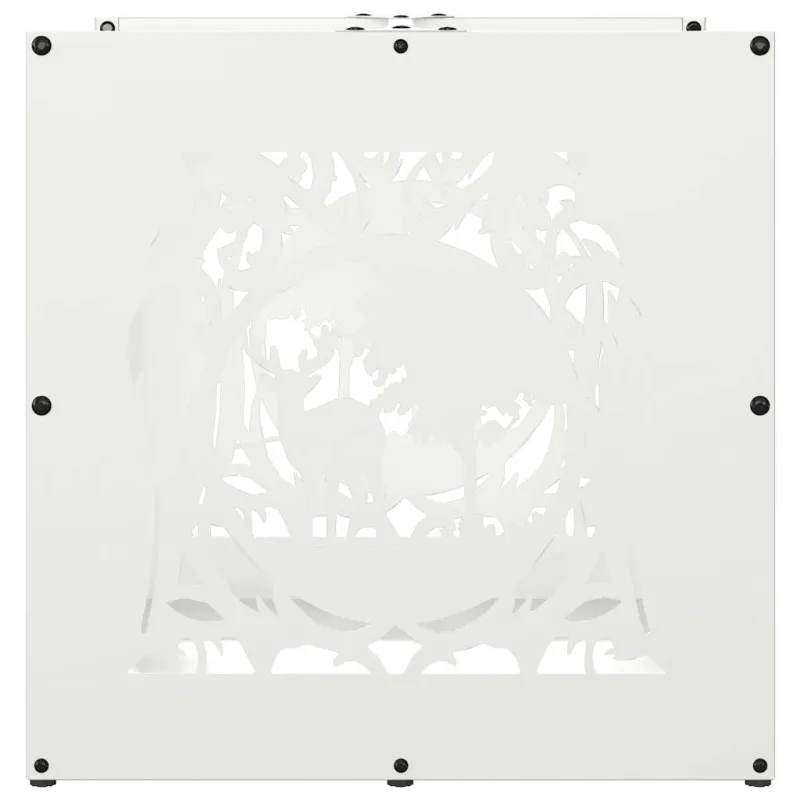 Stovas malkoms, balta, 40x40x40 cm, šaltai valcuotas plienas