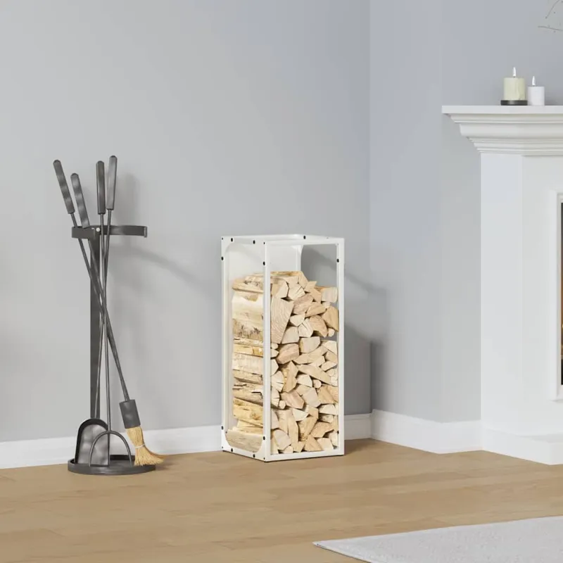 Malkų stovas Baltas 25x25x60 cm Šaltai valcuotas plienas