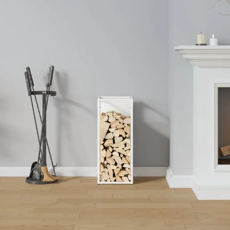 Malkų stovas Baltas 25x25x60 cm Šaltai valcuotas plienas
