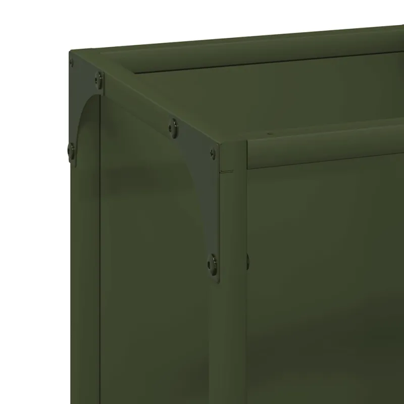 Malkų lentyna Olive Green 25x25x60 cm Šaltai valcuotas plienas