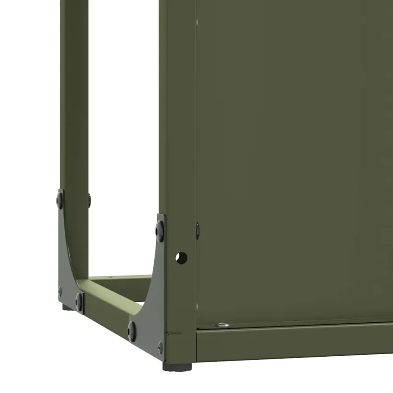 Malkų lentyna Olive Green 25x25x60 cm Šaltai valcuotas plienas