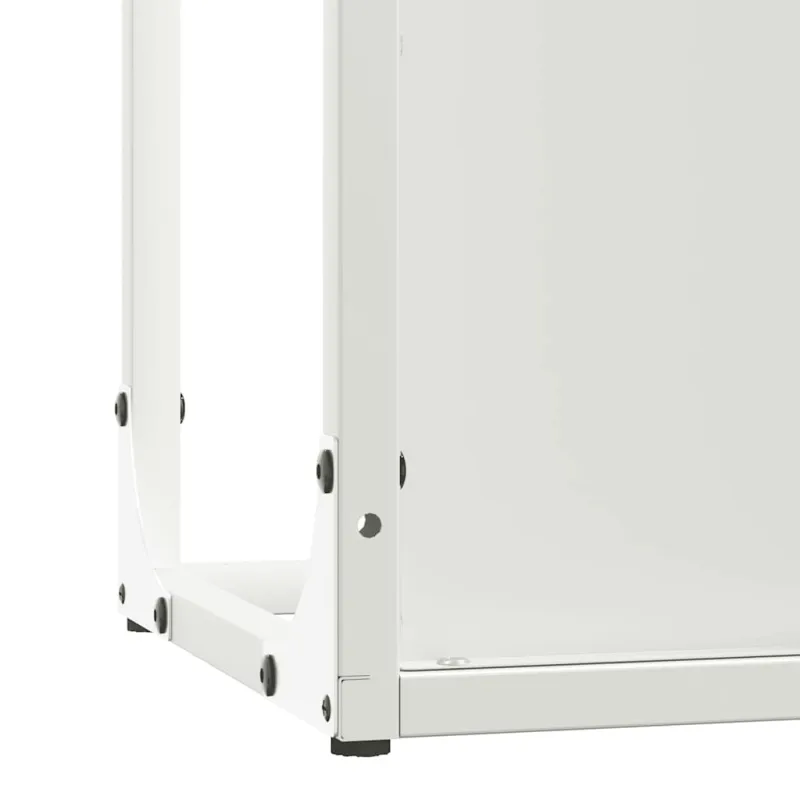 Malkų stovas Baltas 25x25x80 cm Šaltai valcuotas plienas