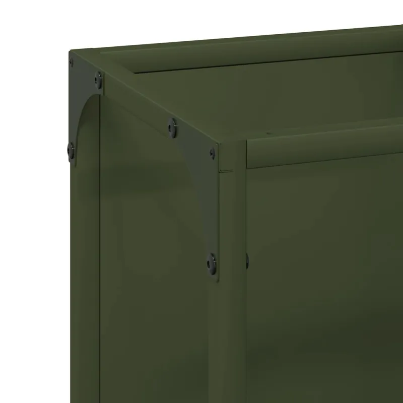 Malkų lentyna Olive Green 25x25x80 cm Šaltai valcuotas plienas