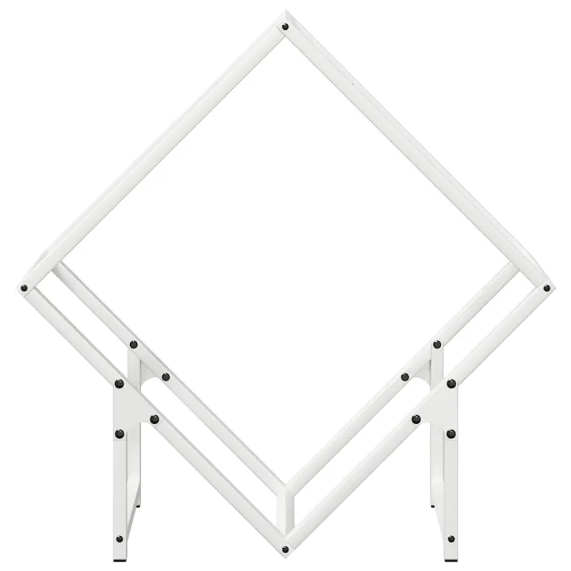 Malkų stovas Baltas 60x25x60 cm Šaltai valcuotas plienas