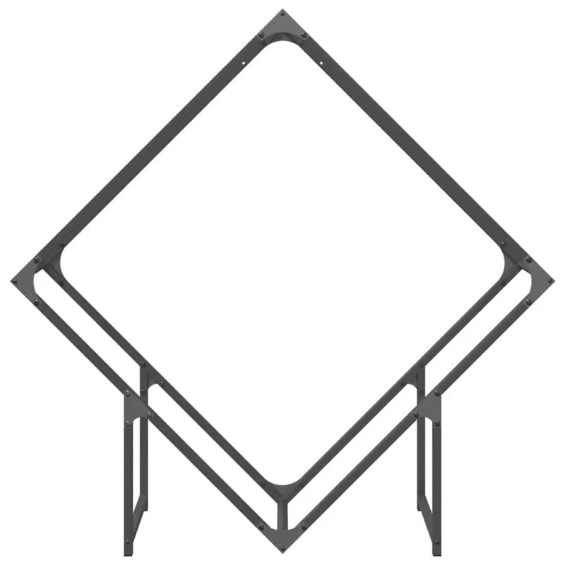 Malkų lentyna Juoda 100x25x100 cm Šaltai valcuotas plienas