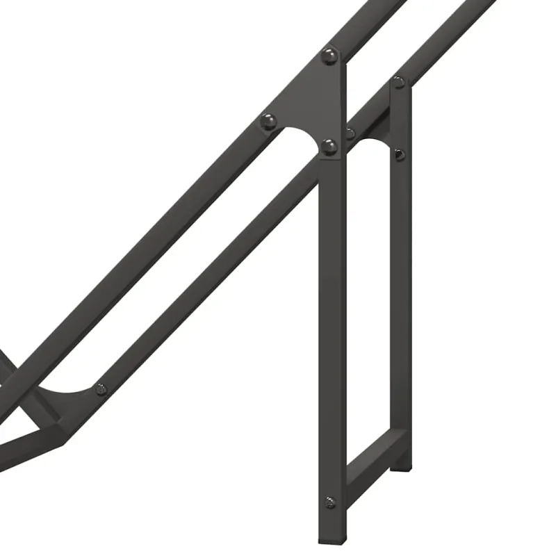 Malkų lentyna Juoda 100x25x100 cm Šaltai valcuotas plienas
