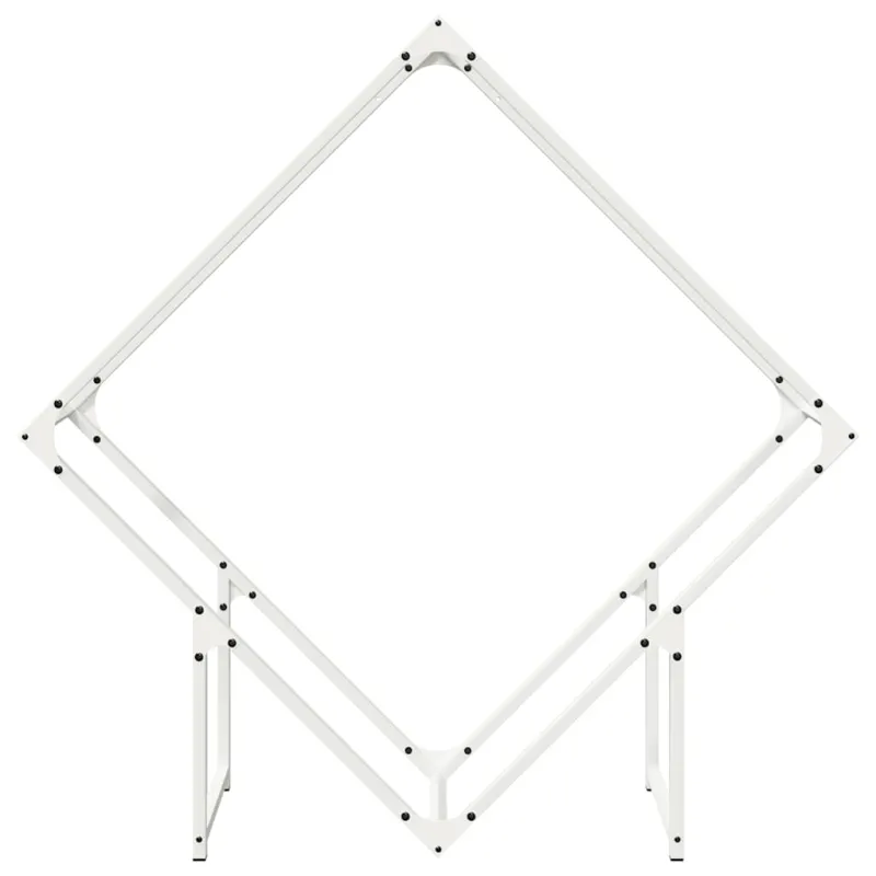 Malkų stovas Baltas 100x25x100 cm Šaltai valcuotas plienas