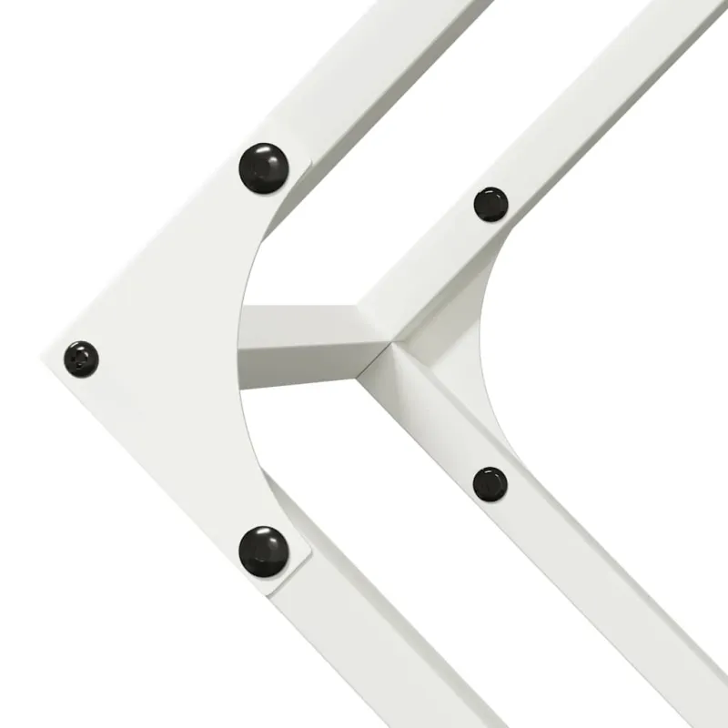 Malkų stovas Baltas 100x25x100 cm Šaltai valcuotas plienas