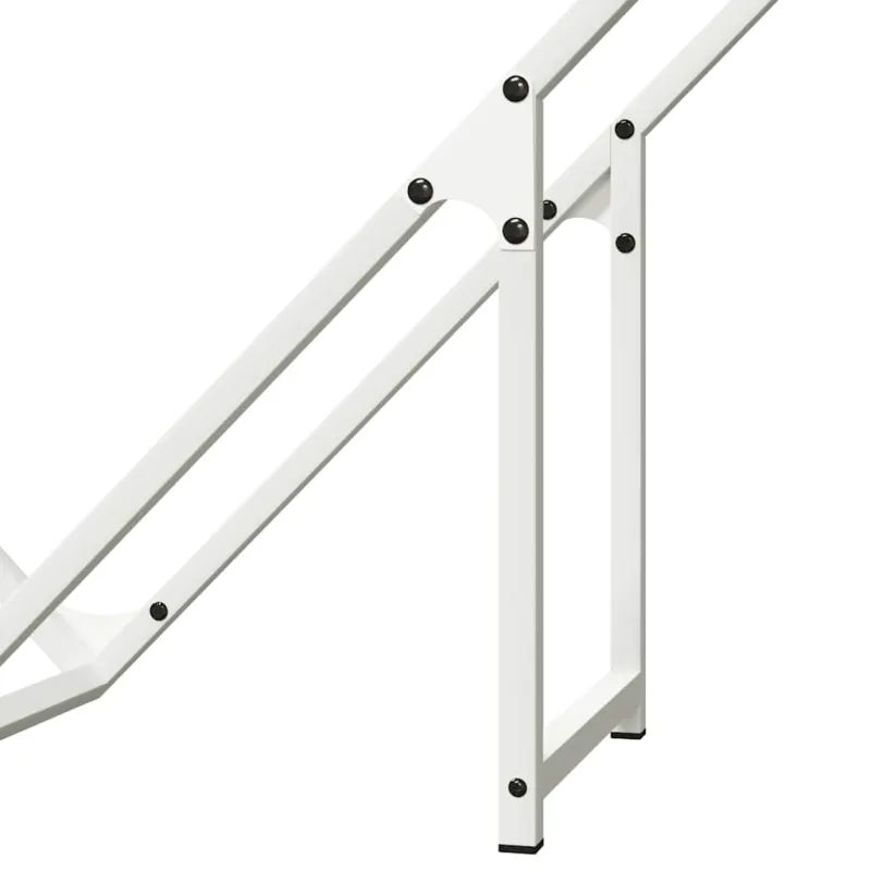 Malkų stovas Baltas 100x25x100 cm Šaltai valcuotas plienas