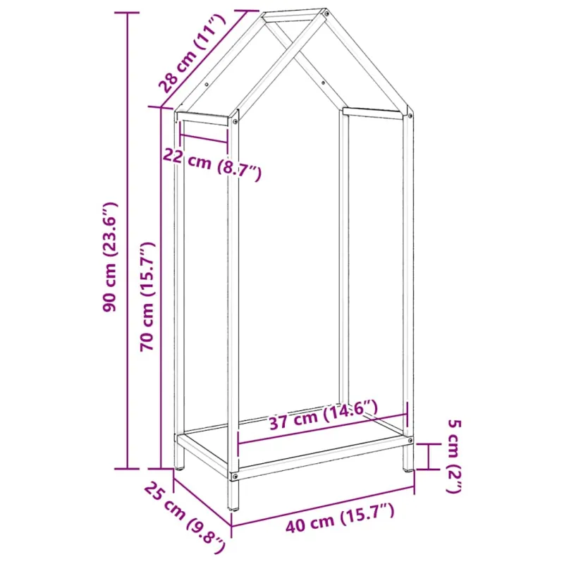 Malkų lentyna, baltas, 40x25x90 cm, šaltai valcuotas plienas