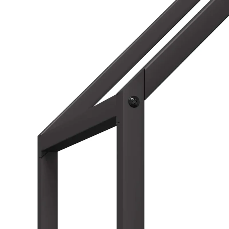 Malkų lentyna Juoda 60x25x60 cm Šaltai valcuotas plienas