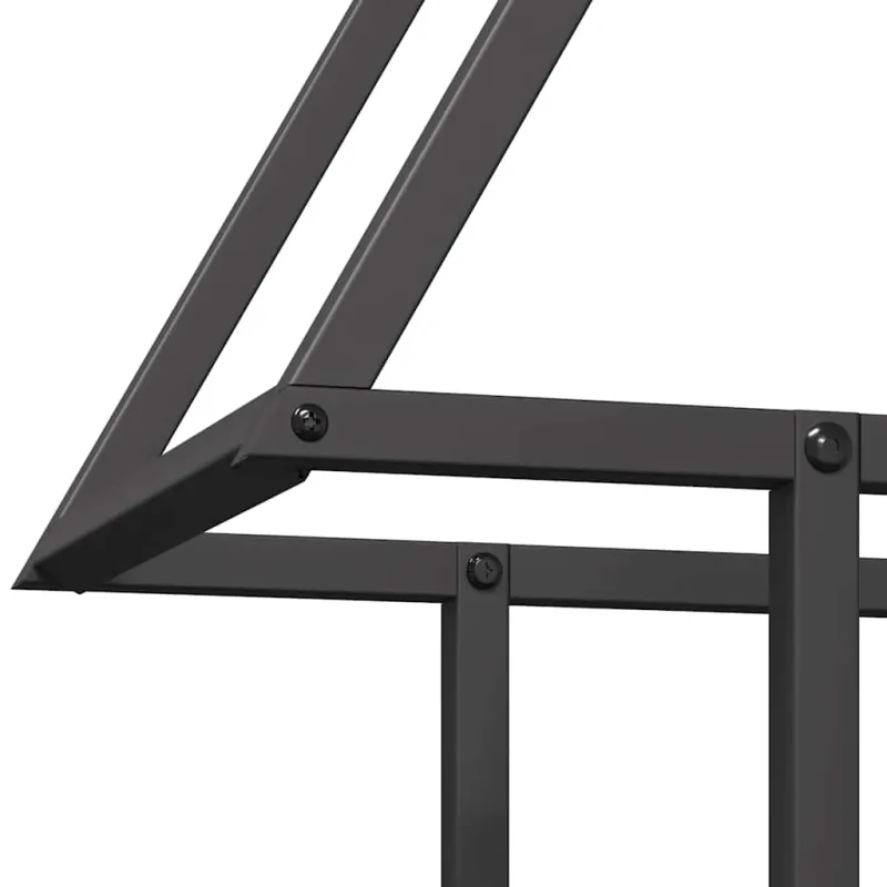 Malkų lentyna, juoda, 50x25x60 cm, šaltai valcuotas plienas