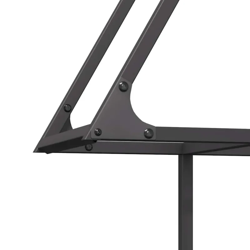 Malkų lentyna, juoda, 80x25x90 cm, šaltai valcuotas plienas