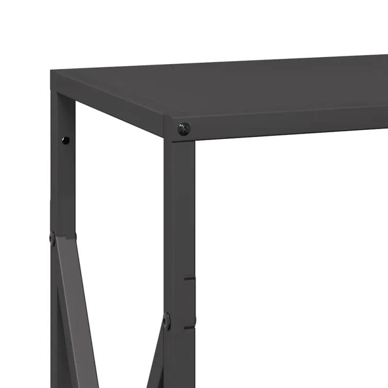 Malkų lentyna Juoda 34x25x70 cm Šaltai valcuotas plienas
