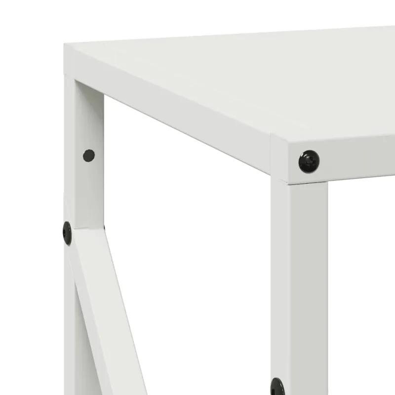 Malkų lentyna Balta 34x25x100 cm Šaltai valcuotas plienas