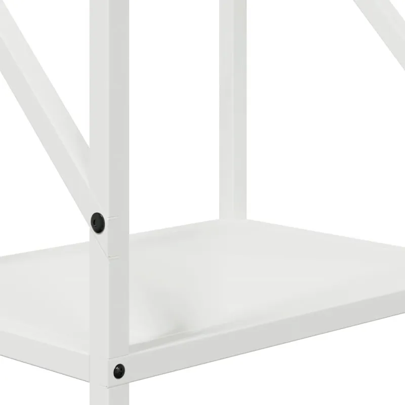 Malkų lentyna Balta 34x25x100 cm Šaltai valcuotas plienas
