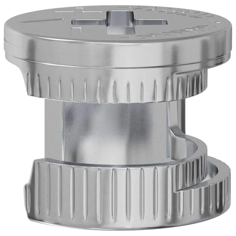 Cam užrakto veržlės 2 pcs Sidabro 12 x 10 mm Metalas
