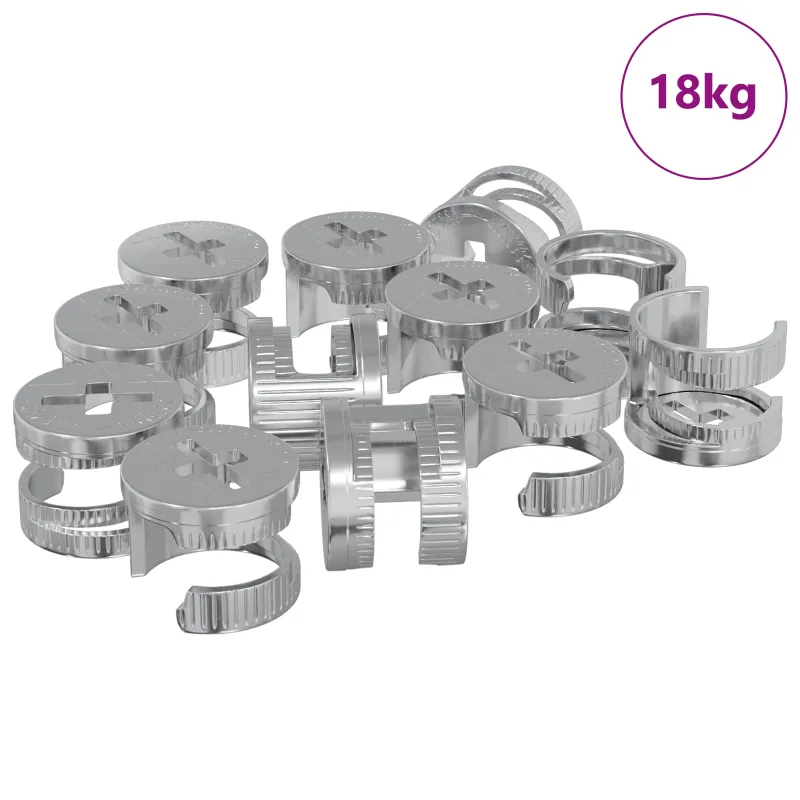 Cam užrakto veržlės 8372 pcs Sidabro Metalas