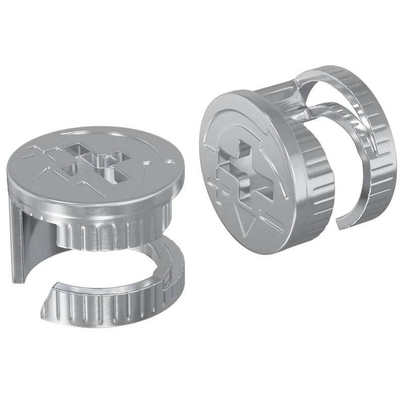 Cam užrakto veržlės 2 pcs Sidabro 15 x 11,5 mm Metalas