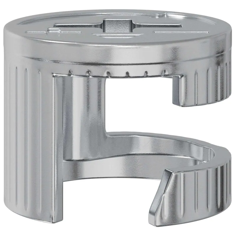 Cam užrakto veržlės 2 pcs Sidabro 15 x 11,5 mm Metalas