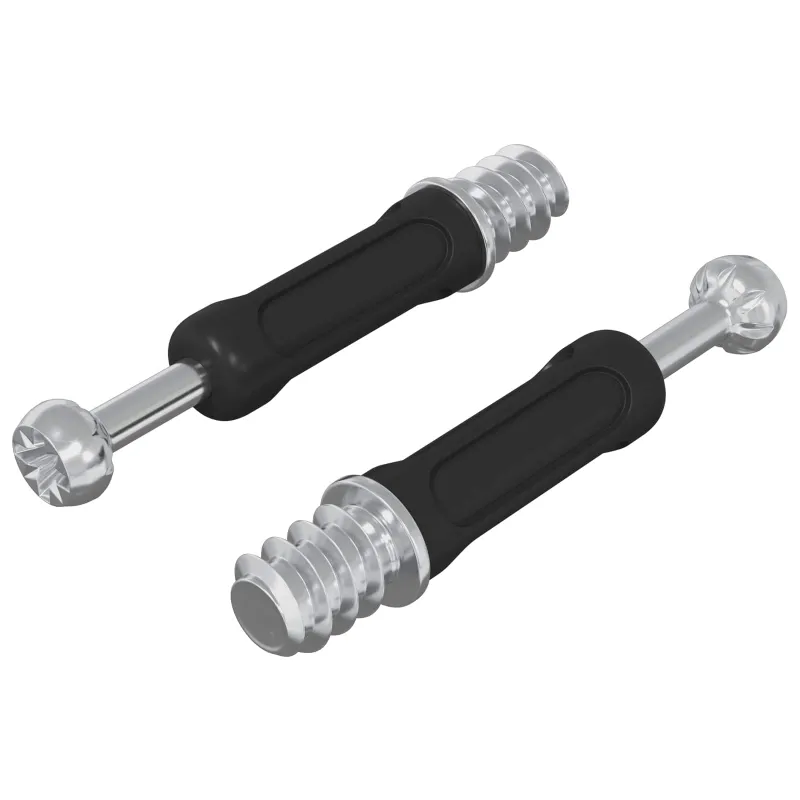 Kamščio varžtas 2 pcs Sidabrinė ir juoda M6 x 40 mm Metalas