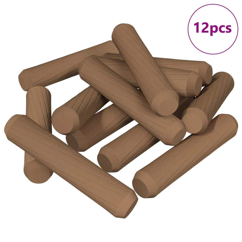 Mediniai kaiščiai 12 pcs Ruda Ø 8 x 35 mm Medienos masyvas