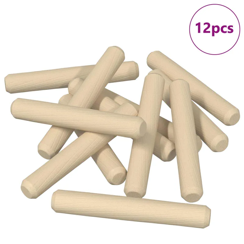 Mediniai kaiščiai 12 pcs Ruda Ø 8 x 50 mm Medienos masyvas