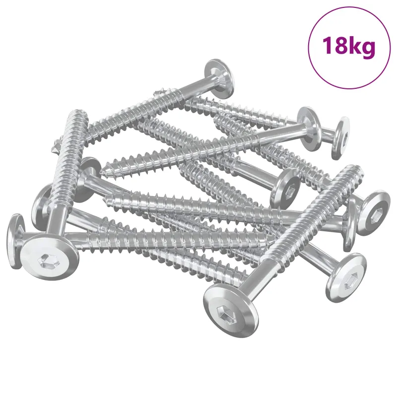 Mediniai varžtai 1350 pcs Sidabro Plienas