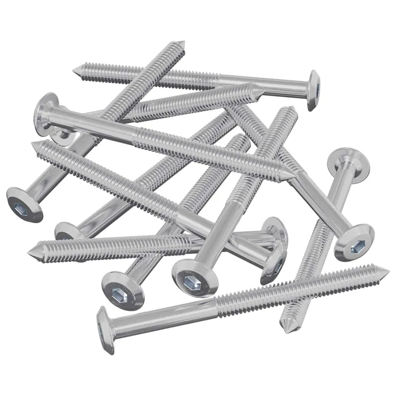 Baldų varžtai 12 pcs Sidabro M6 x 85 mm Plienas