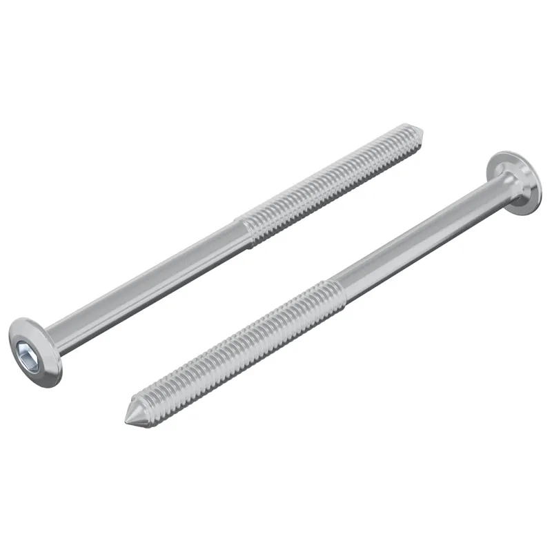 Varžtas 2 pcs Sidabro M6 x 85 mm Plienas